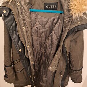 Guess Heavyweight Faux Fur Hood Parka